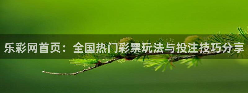 jdb电子4平台：乐彩网首页：全国热门彩票玩法与投注技巧分享